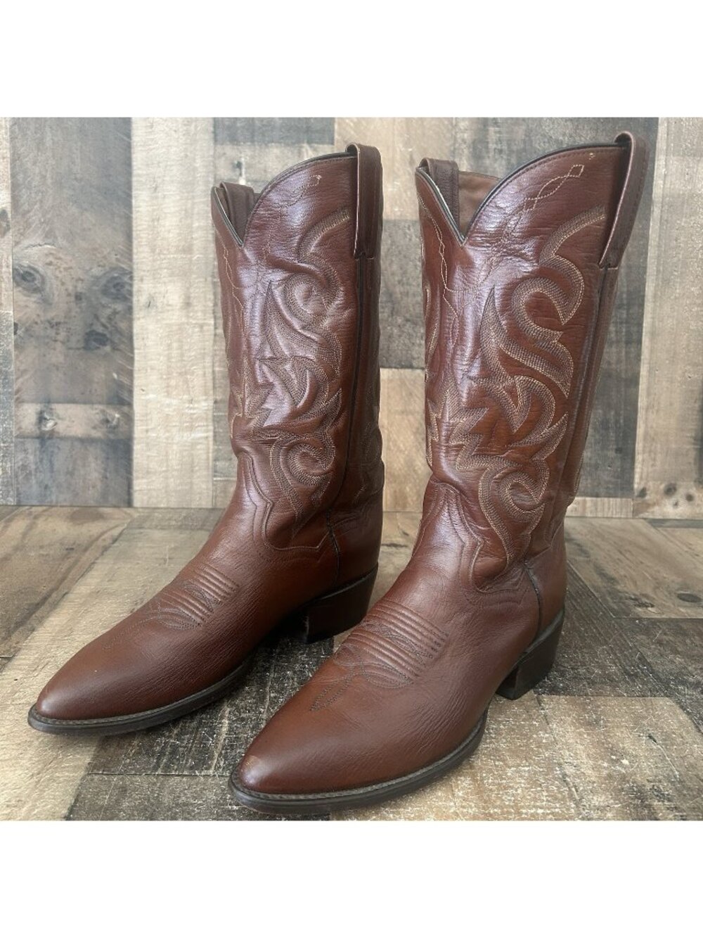 Dan Post 2111 J Brown Western Cowboy Boots Mens 8.5 D